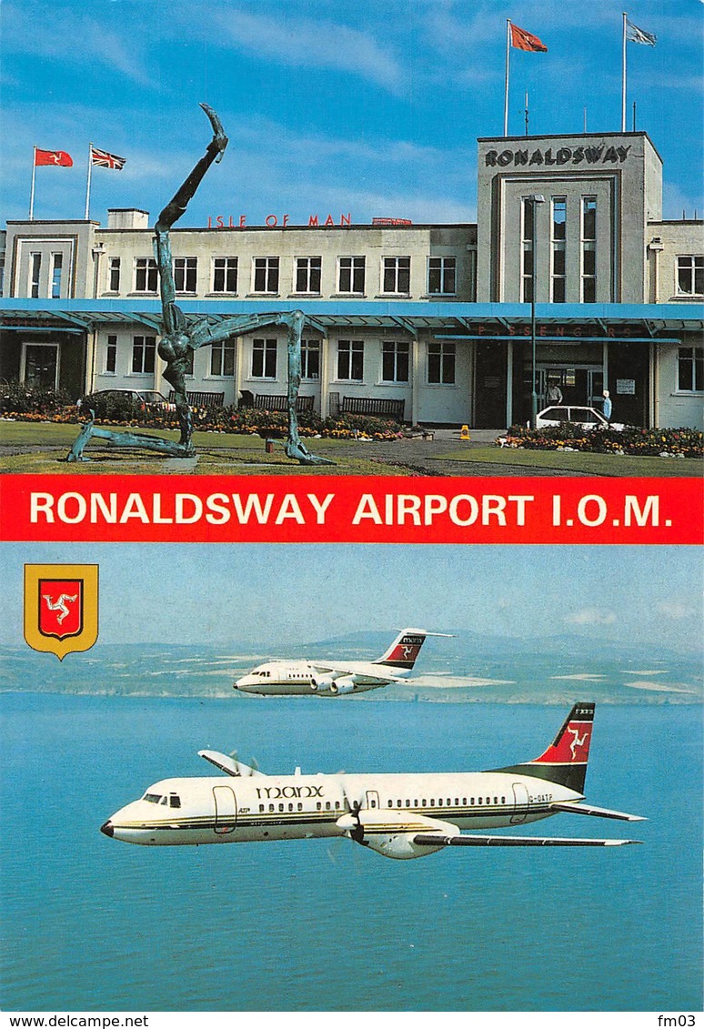 Ronaldsway Aéroport Airport Avion Manx - Isle Of Man