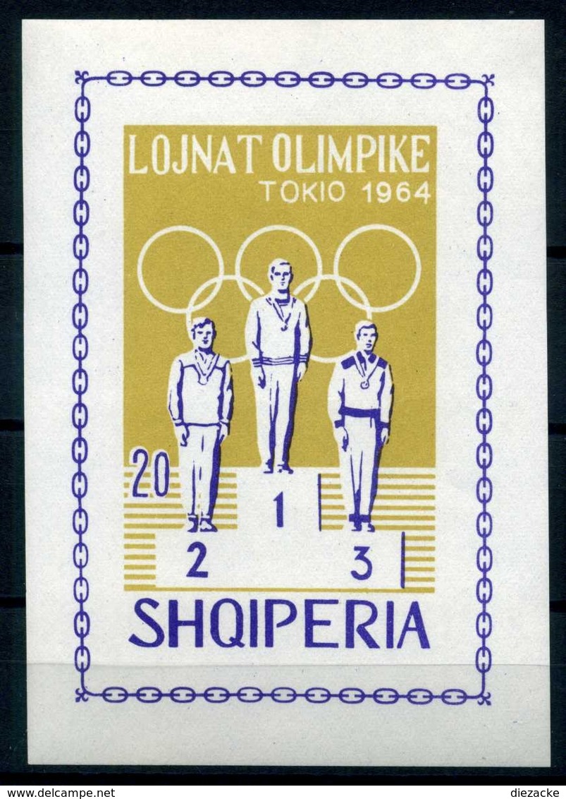 Albanien MiNr. Block 26 B Postfrisch MNH Olympiade 1964 (Y1266 - Ete 1964: Tokyo