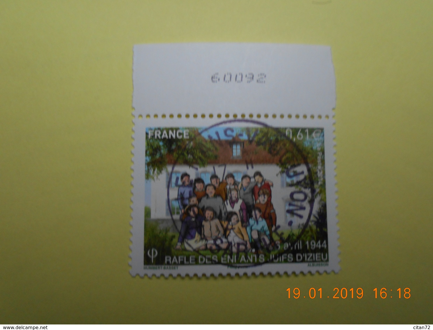 FRANCE 2014   YTN° 4852 RAFLE DES ENFANTS JUIFS A IZIEU  TN Oblitéré  Numéroté - Used Stamps