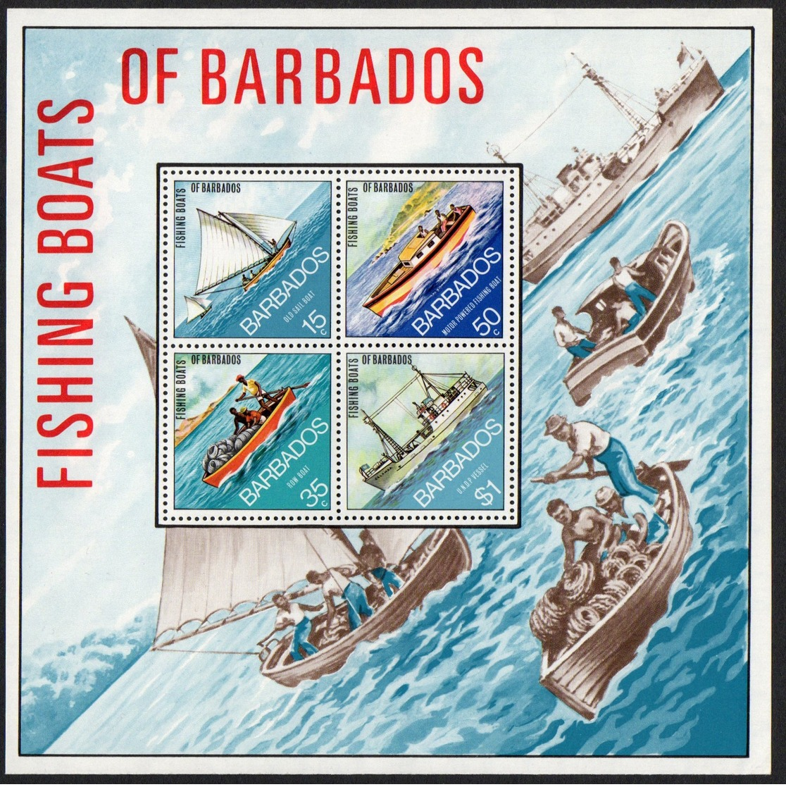 Barbados.    1974 Fishing Boats Of Barbados. MNH - Barbades (1966-...)