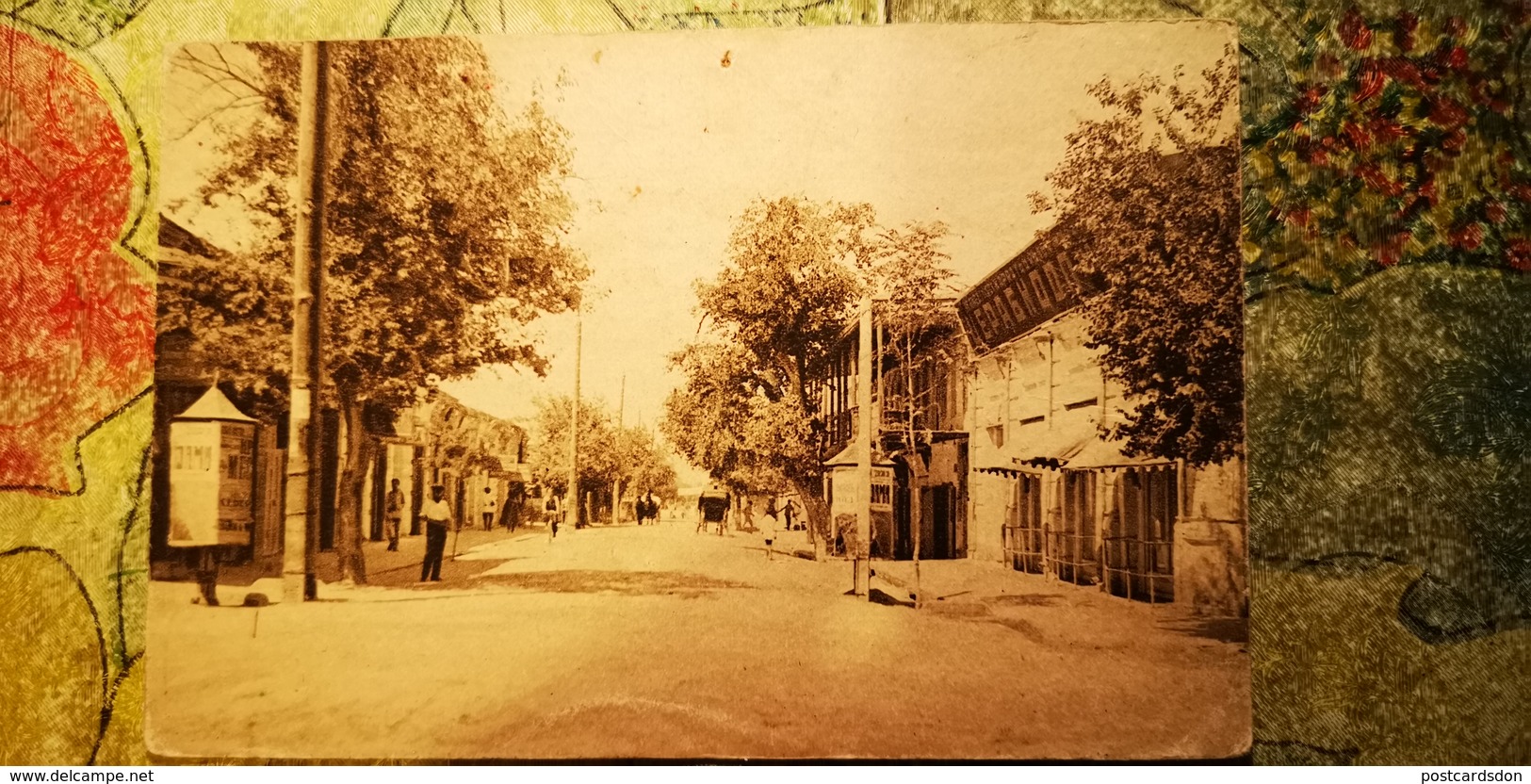 Russian Asia. Ashkhabad (Turkmenistan) Libkneht Street - OLD PC  1920s - Turkmenistan