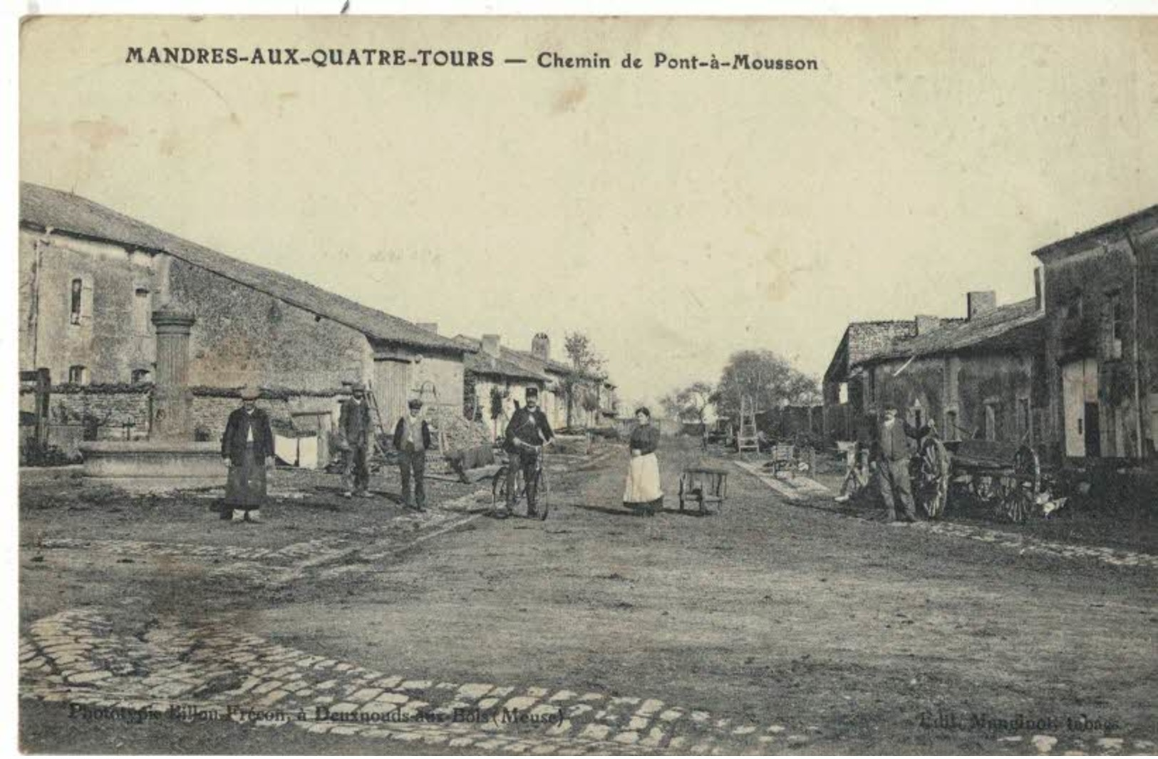 MANDRES AUX QUATRE TOURS    - Chemin De Pont à Mousson - Autres & Non Classés