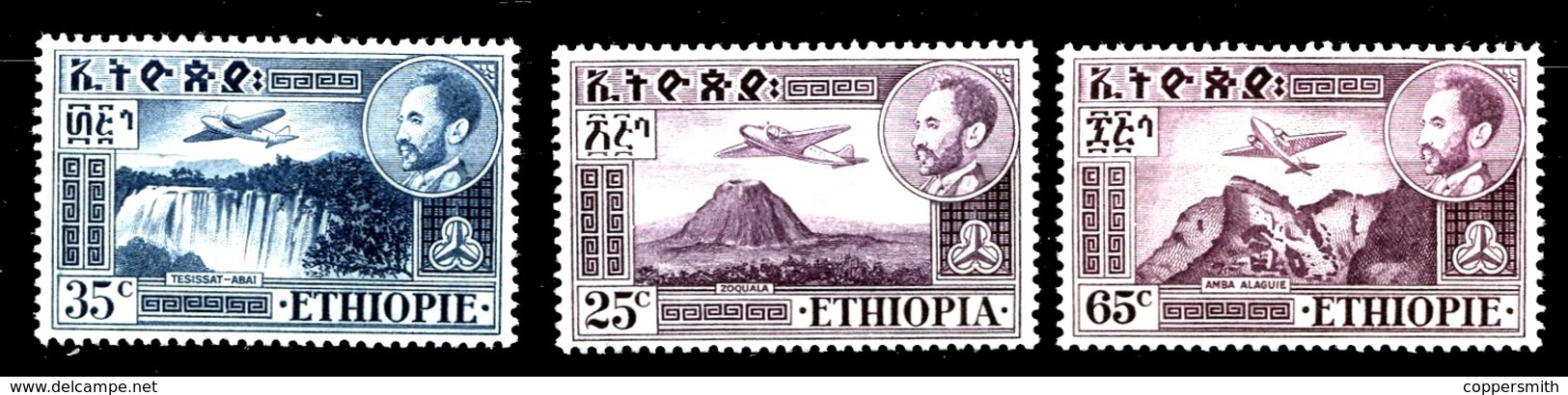 (081,85,90) Ethiopia / Ethiopie  Definitives / Serie Courante / Feimarken / 1951-55   ** / Mnh  Michel 292, 310, 333 - Ethiopie