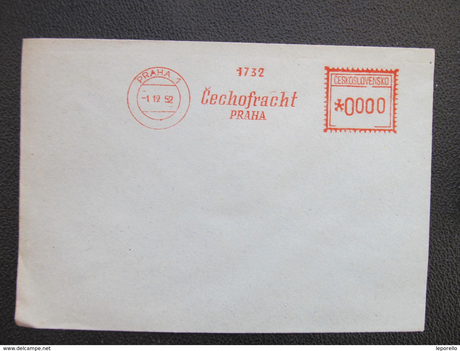 BRIEF Praha 1 Cechofracht 1952 Rankotype Postfreistempel // L3828 - Briefe U. Dokumente