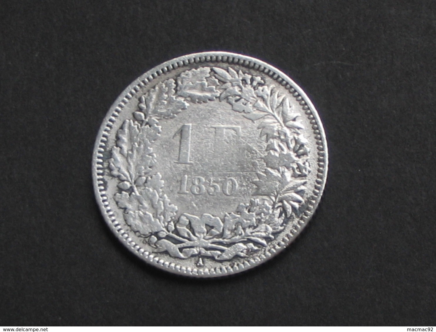 SUISSE  - 1 Franc 1850 A   - Argent-Silver   *** ACHAT IMMEDIAT *** - Autres & Non Classés