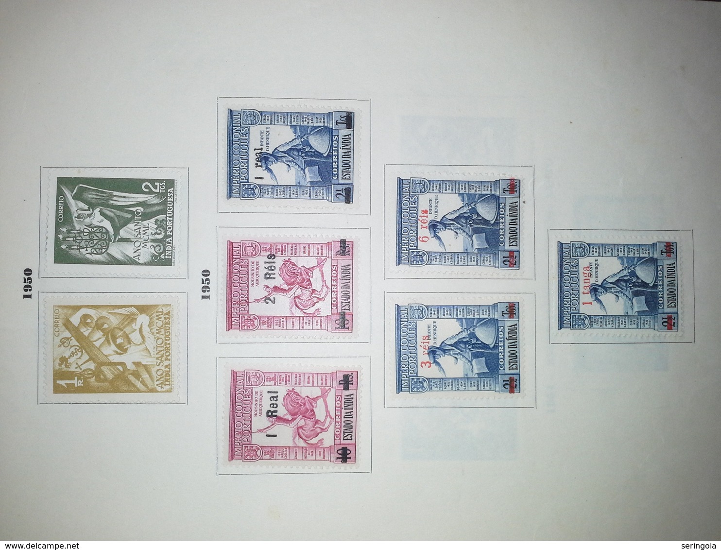 Lot Stamps Colonia Portuguesa India  1938 - 1955 - Sammlungen (ohne Album)