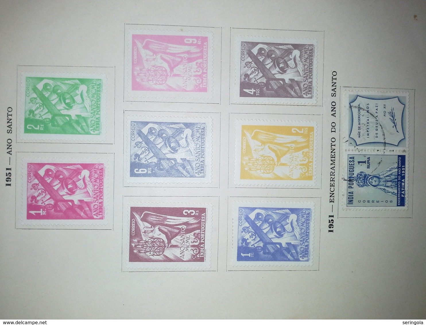 Lot Stamps Colonia Portuguesa India  1938 - 1955 - Sammlungen (ohne Album)