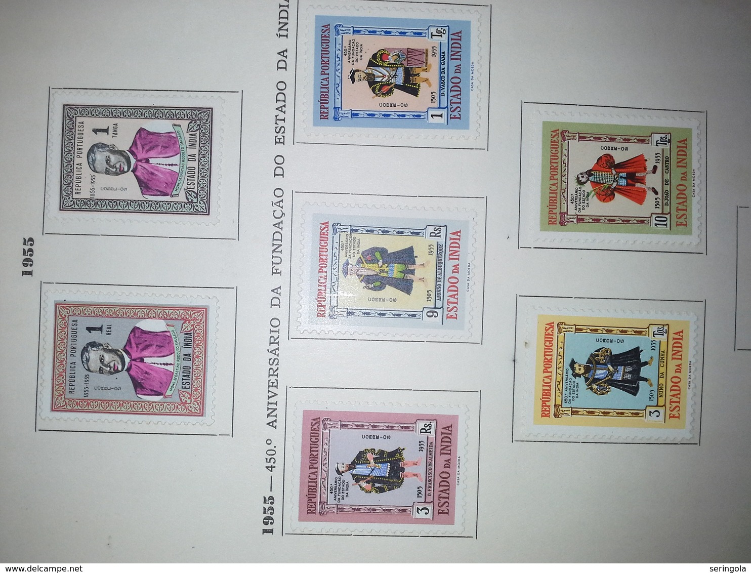 Lot Stamps Colonia Portuguesa India  1938 - 1955 - Sammlungen (ohne Album)