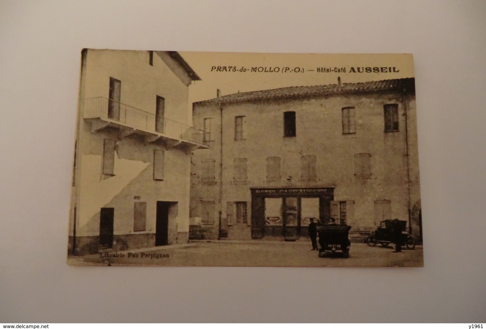 CPA 66 PYRENEES ORIENTALES PRATS DE MOLLO. Hôtel Café AUSSEIL. - Autres & Non Classés