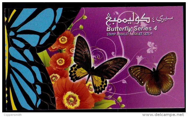 (032) Brunei  Butterflies Booklet 4 / Carnet / Heftchen / Boekje  ** / Mnh  Michel 796-98 - Brunei (1984-...)