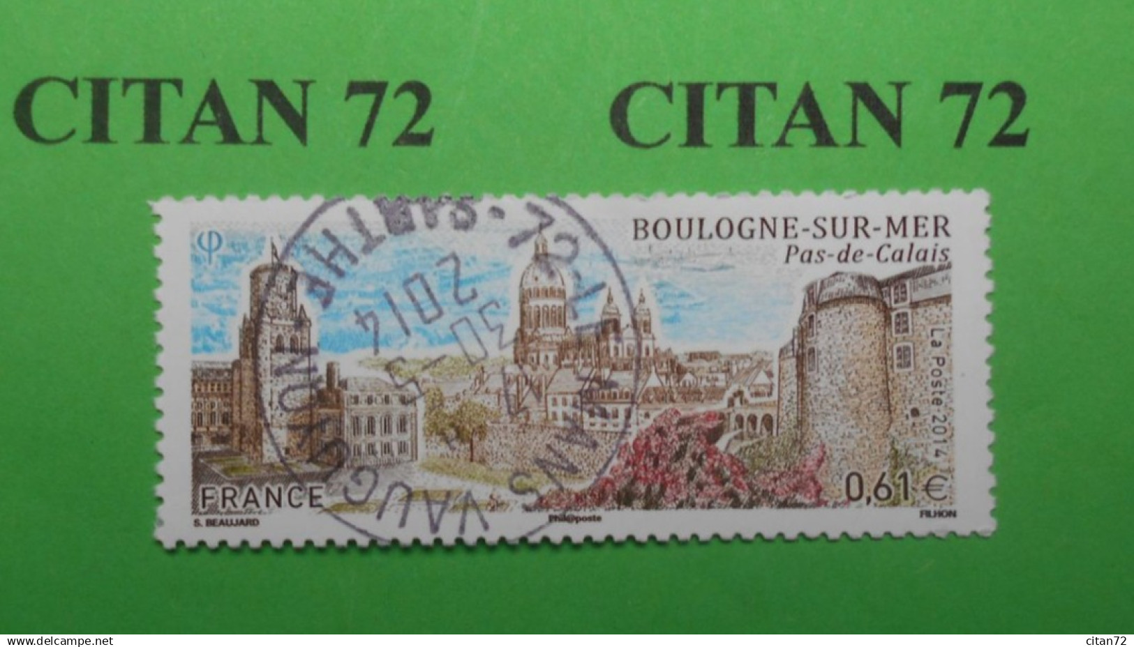 FRANCE 2014   YTN° 4862   BOULOGNE SUR MER (Pas De Calais)    TN Oblitéré  Numéroté - Oblitérés