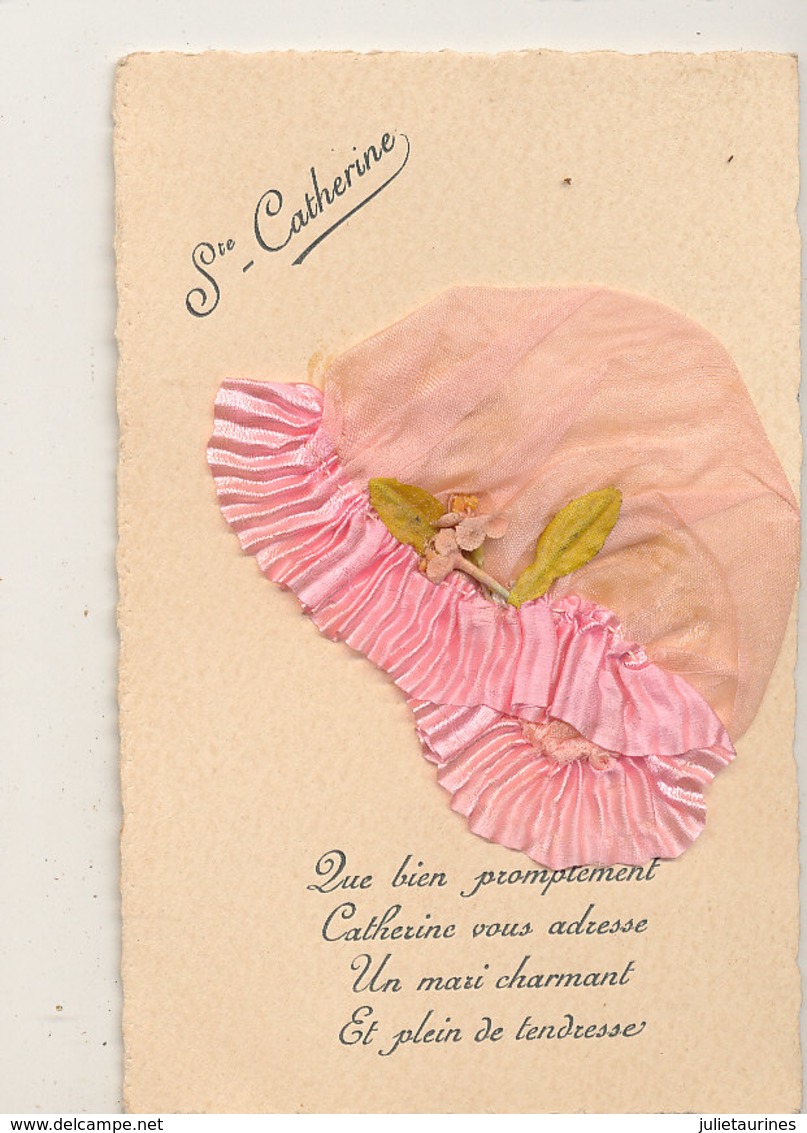 SAINTE CATHERINE CARTE AVEC BONNET DE TISSUE  CPA BON ETAT - Saint-Catherine's Day