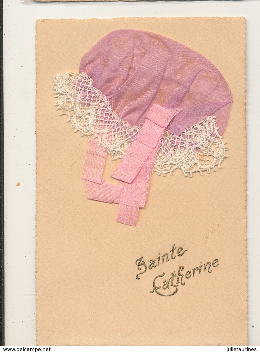 SAINTE CATHERINE CARTE AVEC BONNET DE TISSUE  CPA BON ETAT - Saint-Catherine's Day