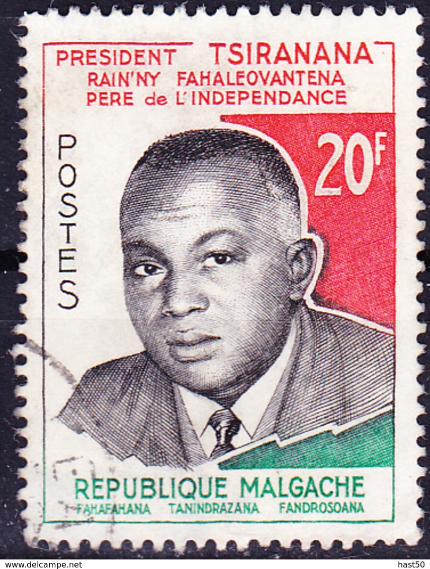 Madagaskar - Präsident Tsiranana (Mi.Nr.: 465) 1960 - Gest Used Obl - Madagaskar (1960-...)