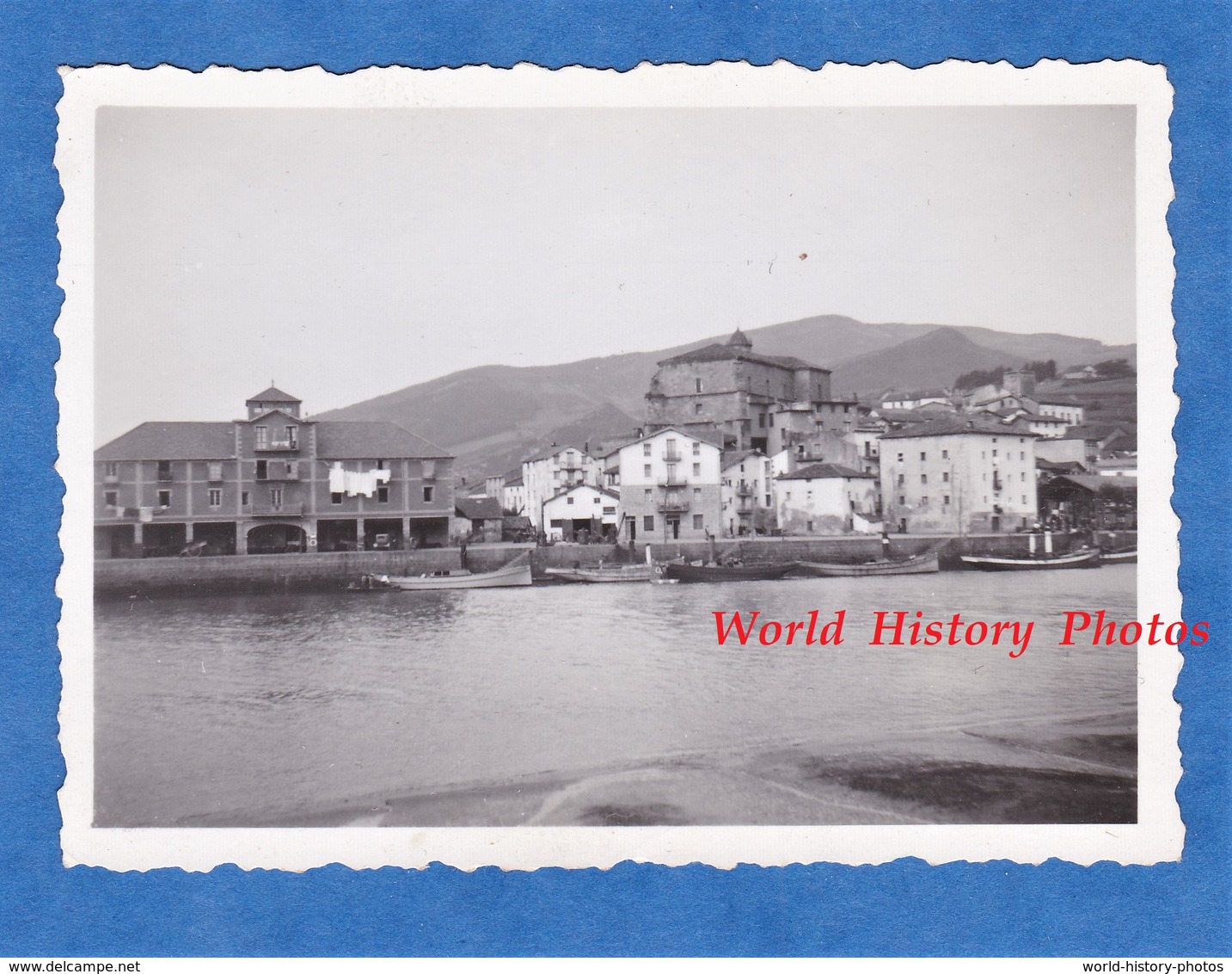 Photo Ancienne Snapshot - ORIO - Aout 1934 - Pays Basque Guipuzcoa Espana Espagne - Orte
