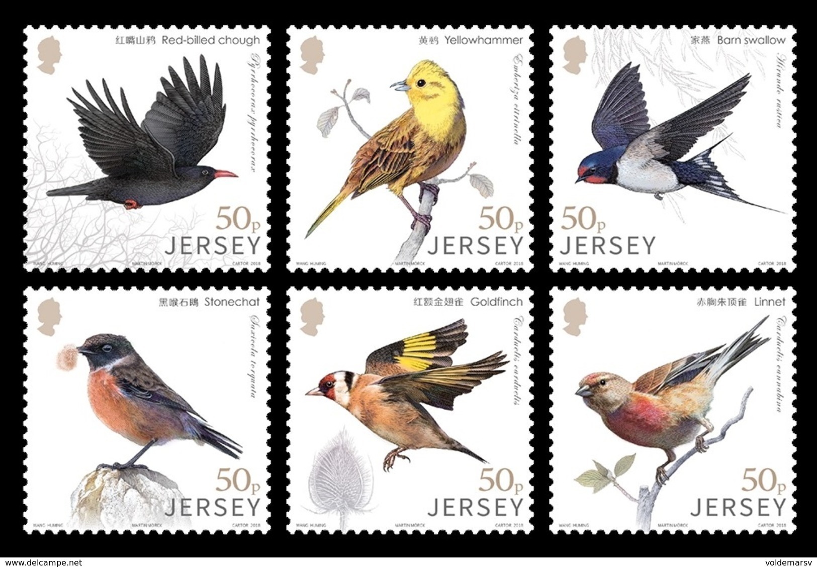 Jersey 2018 Mih. 2244/49 Fauna. Birds MNH ** - Jersey