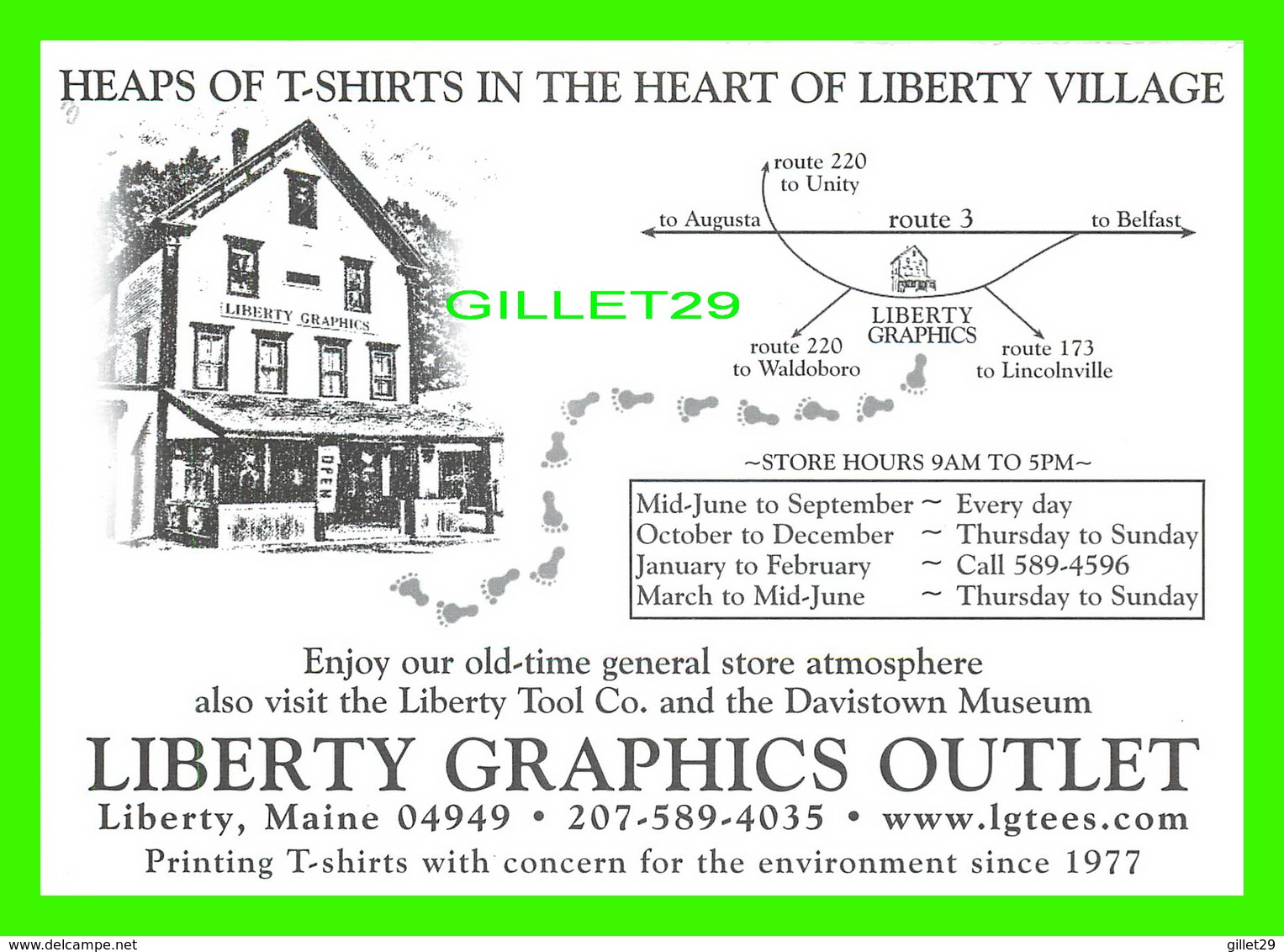 LIBERTY, ME - LIBERTY GRAPHICS OUTLET - ANIMATED - - Autres & Non Classés