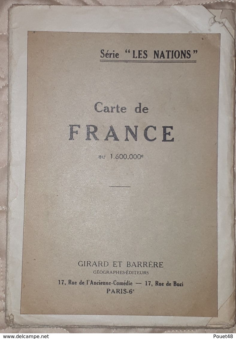 Carte Routière De France, Années 50- 60 - Cartes Routières