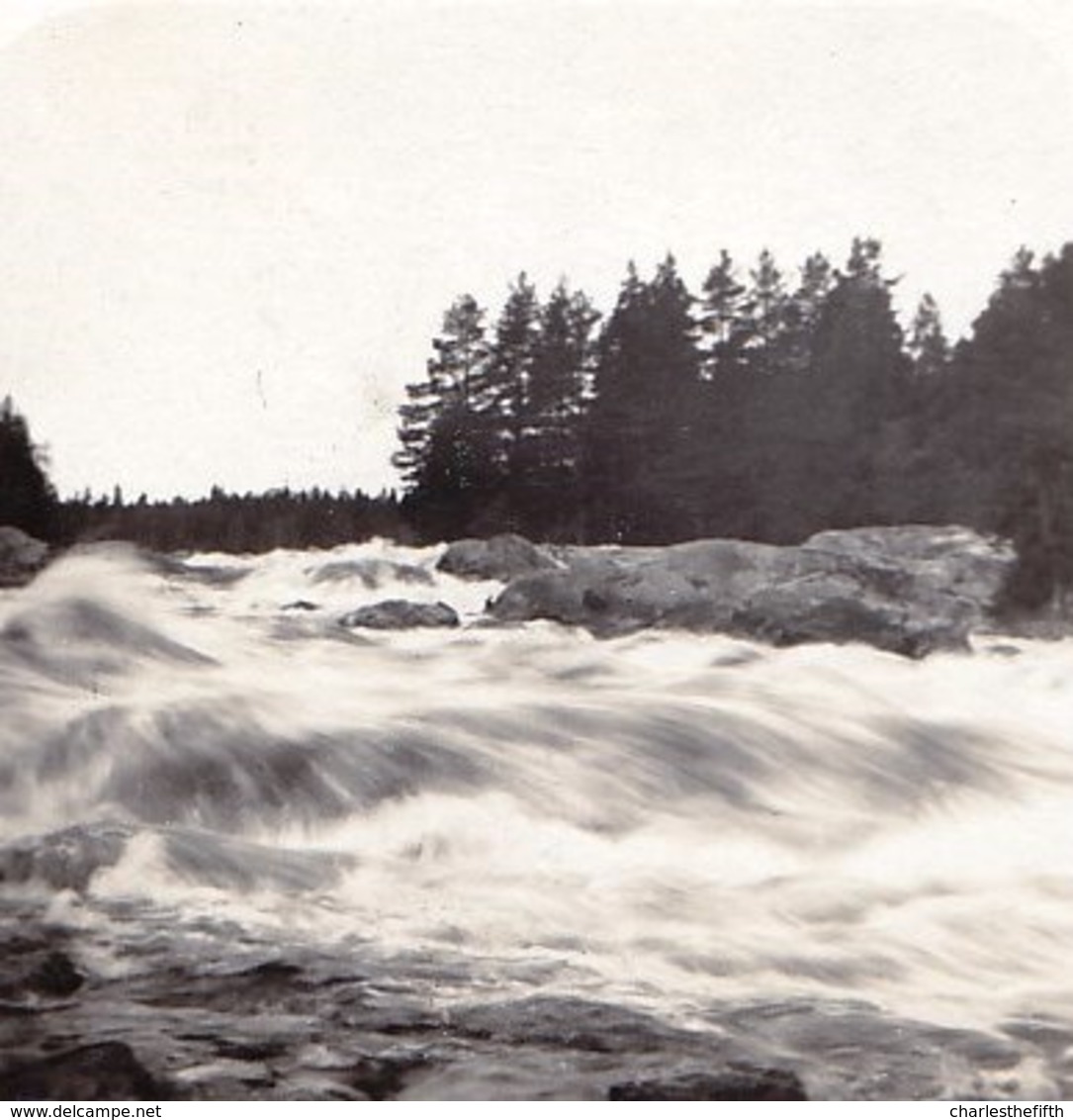 RUSSIA - STEREOSCOPIC PHOTO STEREOSCOPIQUE ** ST PETERSBOURG - CHUTE DE L' IMATRA**  édit. STEGLITZ BERLIN 1905 - Photos Stéréoscopiques