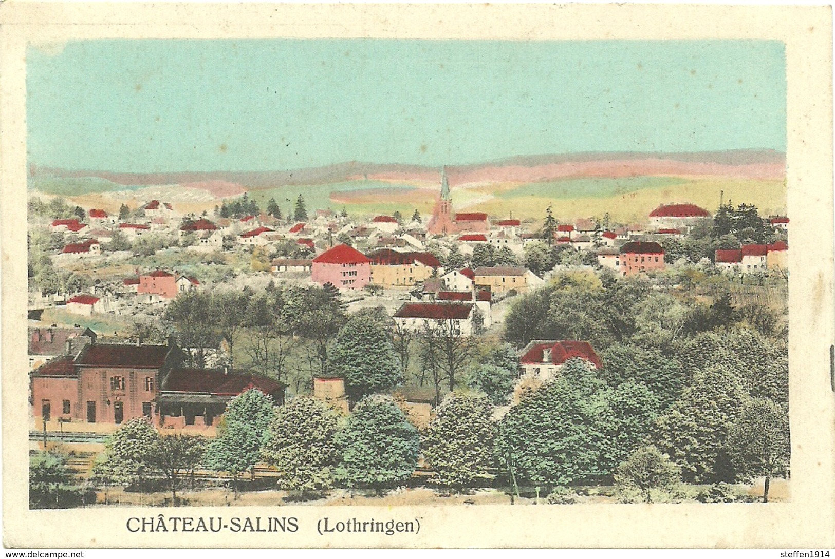 CPA- Chateau Salins - Lothringen - Allemande Feldpost - Landsturm Dresden - 1916 Moselle - Chateau Salins