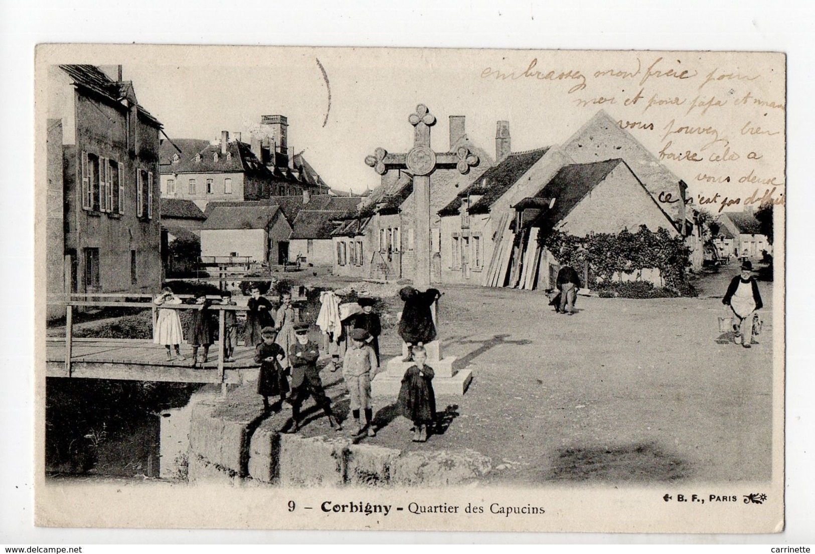 CORBIGNY - 58 - Nièvre - Quartier Des Capucins 1900... - Corbigny