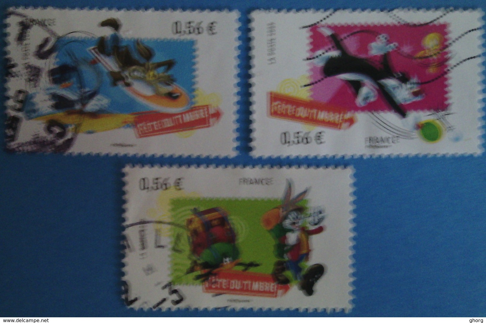 France 2009  : Fête Du Timbre, Looney Tunes N° 4338 à 4340 Oblitéré - Oblitérés