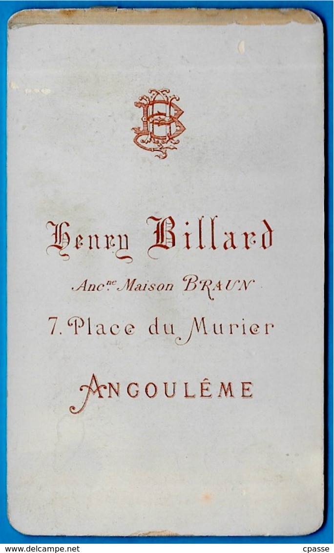 PHOTO Photographie CDV Henry BILLARD 16 ANGOULÊME Charente - Ecclésiastique Curé Abbé Religion Catholique - Old (before 1900)