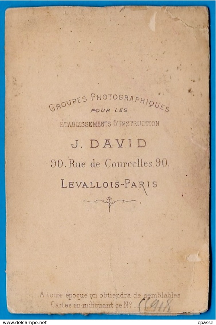 PHOTO Photographie CDV J. DAVID 92 LEVALLOIS 75 PARIS - Ecclésiastique Prélat Curé Abbé Religion Catholique - Old (before 1900)