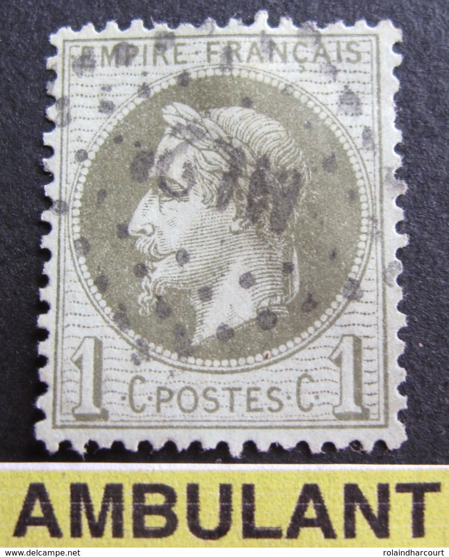 DF50478/71 - NAPOLEON III Lauré N°25 - Cachet AMBULANT " ML 2° " - 1863-1870 Napoléon III Lauré