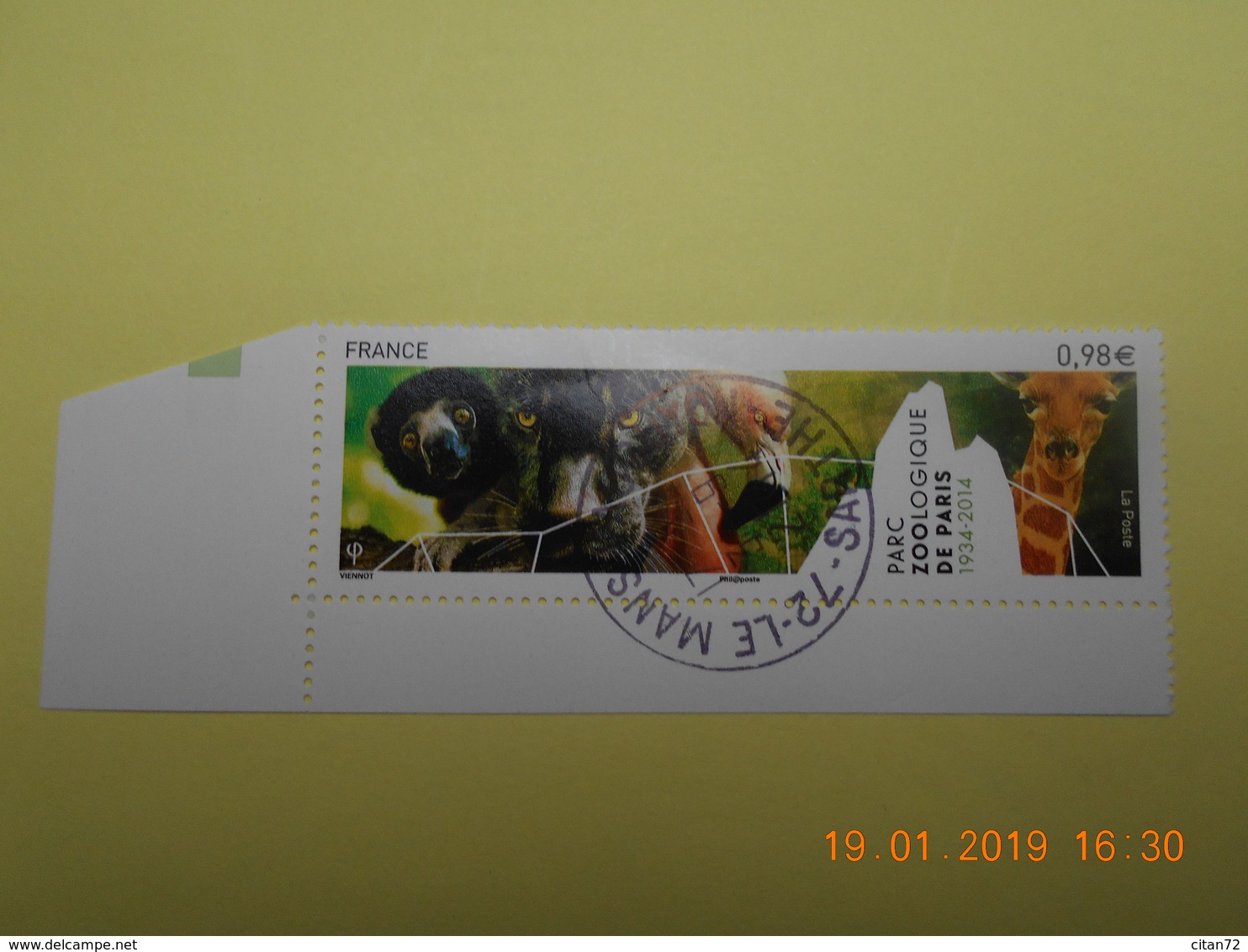 FRANCE 2014   YTN° 4868  Parc Zoologique De Paris    TN Oblitéré - Used Stamps