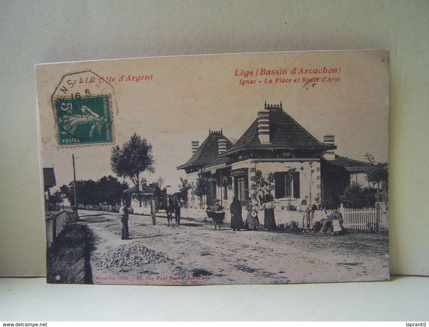 LEGE (GIRONDE) IFGNAC. LES ATTELAGES. LA PLACE ET ROUTE D'ARES. - Autres & Non Classés