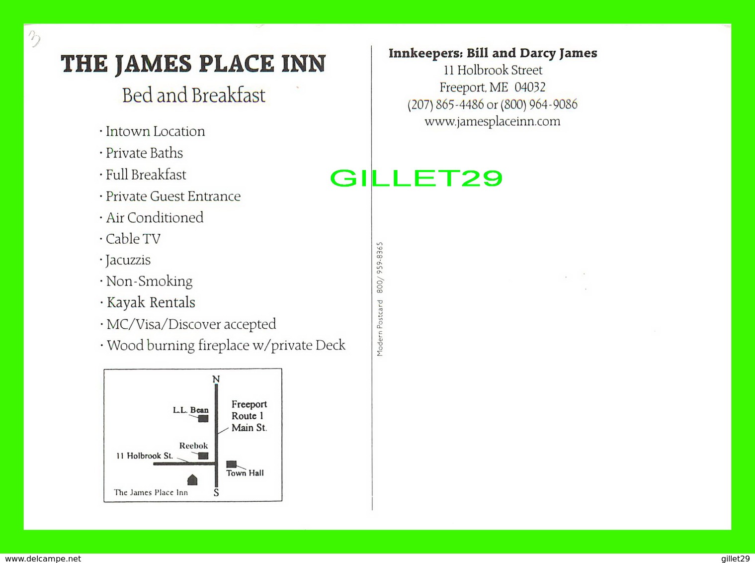 FREEPORT, ME -THE JAMES PLACE INN - - Autres & Non Classés