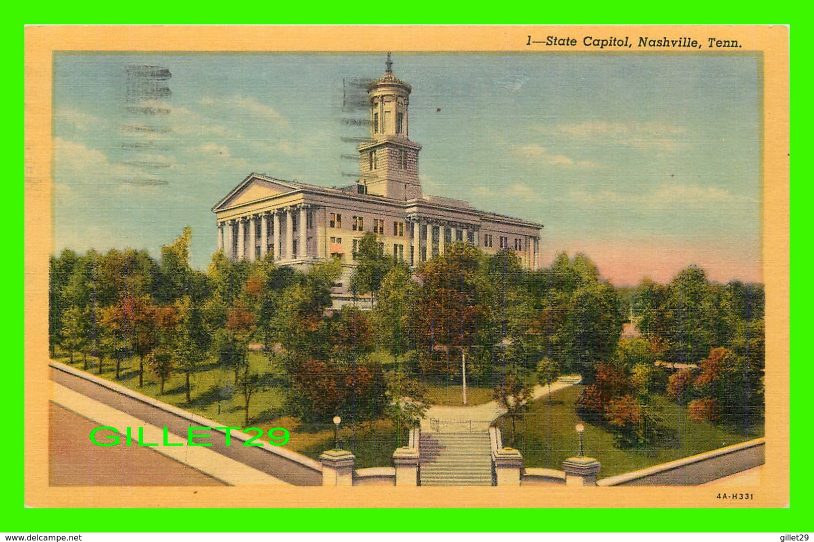 NASHVILLE, TN - STATE CAPITOL -  TRAVEL IN 1953 - CAPITOL NEWS CO - - Nashville