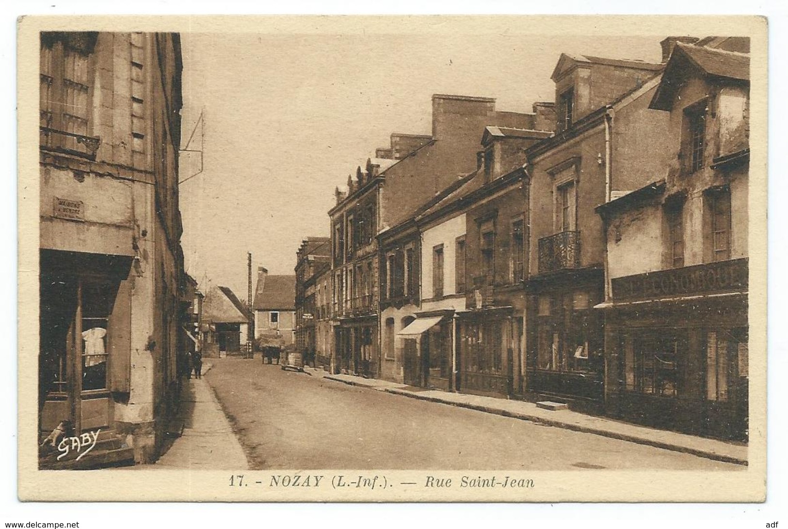 CPSM NOZAY, RUE ST SAINT JEAN, LOIRE ATLANTIQUE 44 - Autres & Non Classés