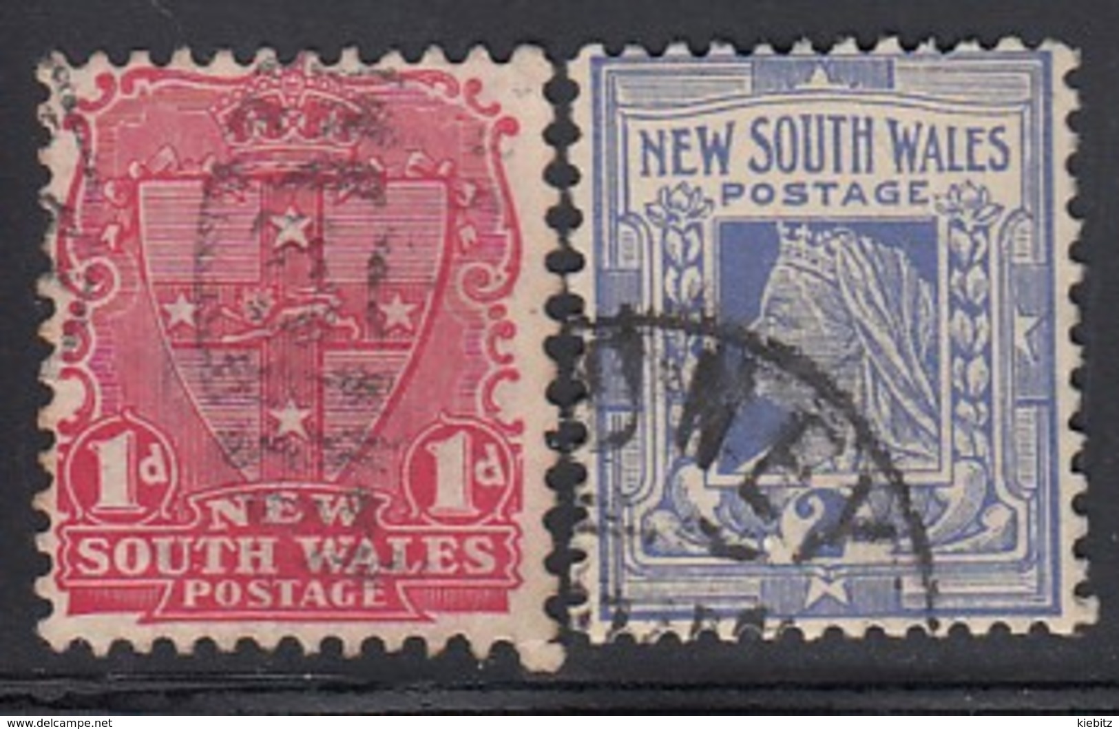 NSW 1906 - MiNr: 105+106  Wz14  Used - Oblitérés