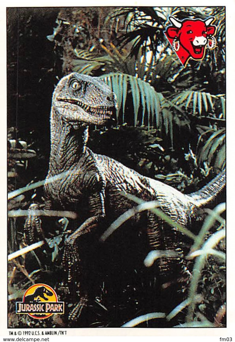 Dinosaures Jurassic Park Série Complète 12 Images La Vache Qui Rit Fromagerie Bel - Autres & Non Classés