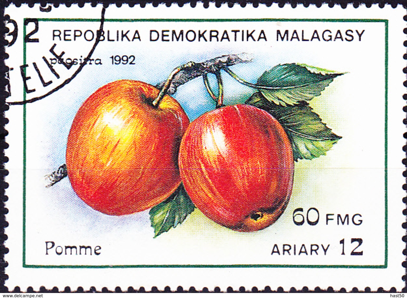 Madagaskar - Apfel (Malus) (Mi.Nr.: 1361) 1992 - Gest Used Obl - Madagascar (1960-...)