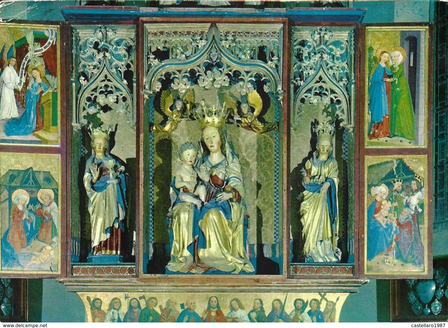 Madonna Di Campiglio M. 1550 - Dolomiti Di Brenta - Chiesa - Interno - Trittico - Gotico - Opera Di Michael Paker - Altri & Non Classificati