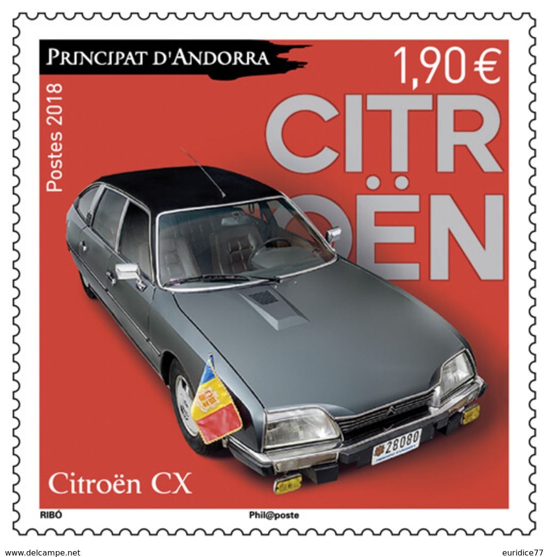 French Andorra 2018 - Citroën CX Mnh - Nuevos