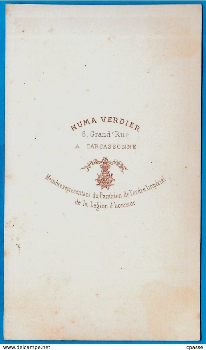 PHOTO Photographie CDV NUMA VERDIER 11 CARCASSONNE Aude ** Curé Abbé Religion Catholique - Anciennes (Av. 1900)