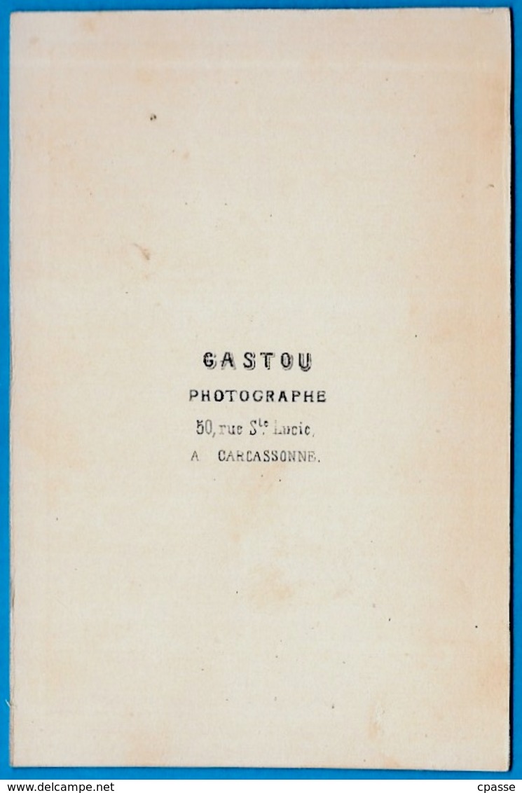 PHOTO Photographie CDV GASTOU 11 CARCASSONNE Aude ** Curé Abbé Religion Catholique - Anciennes (Av. 1900)