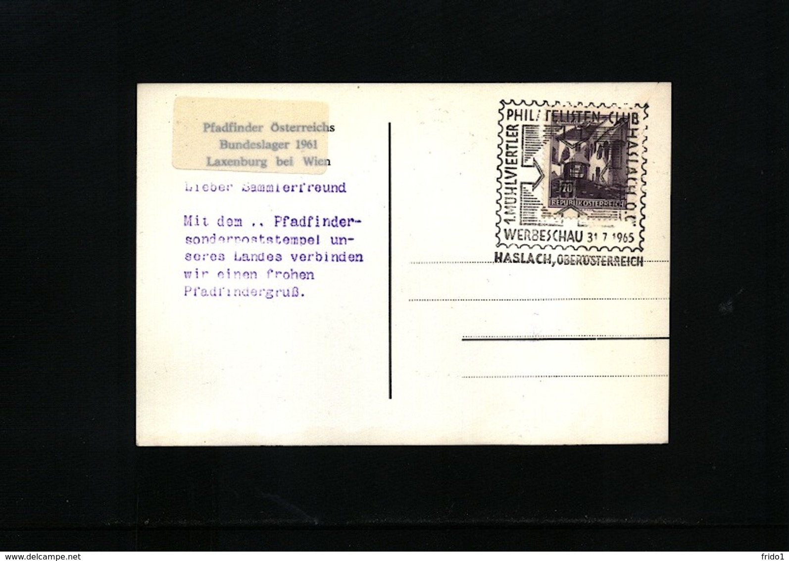 Austria / Oesterreich 1965 Scouting / Pfadfinder Interesting Cover - Lettres & Documents