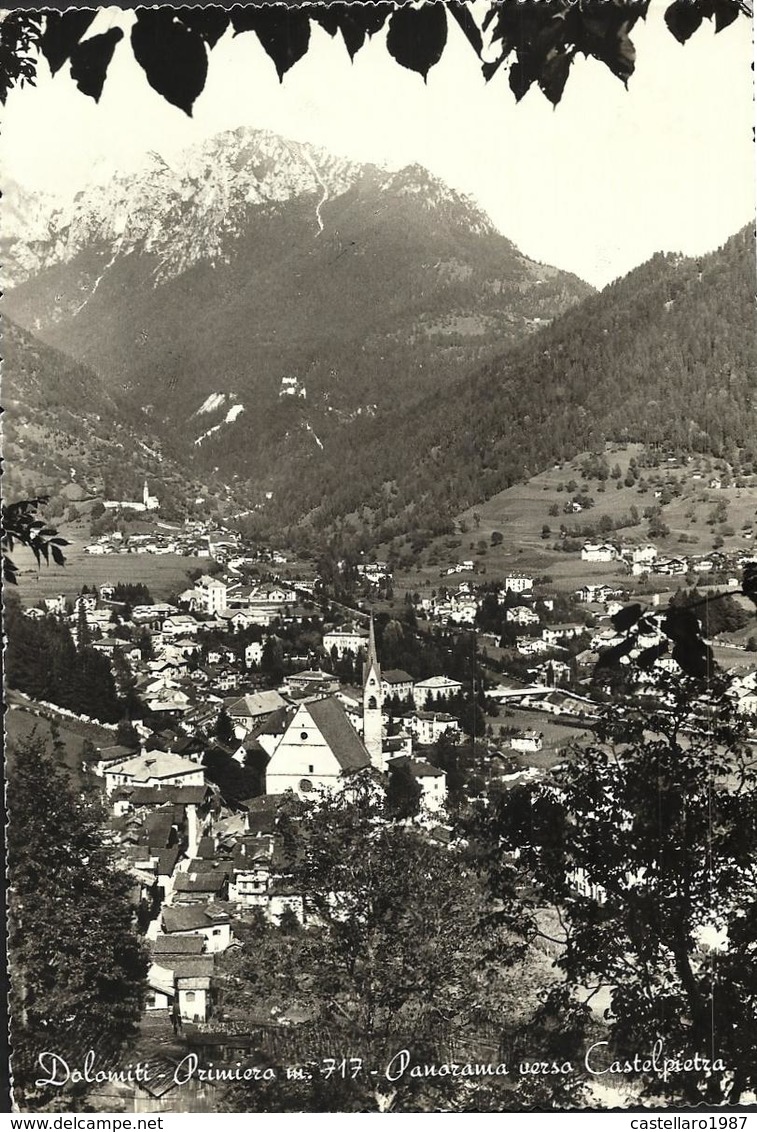 Dolomiti - Primiero M. 717 - Panorama Verso Castelpietra - Altri & Non Classificati