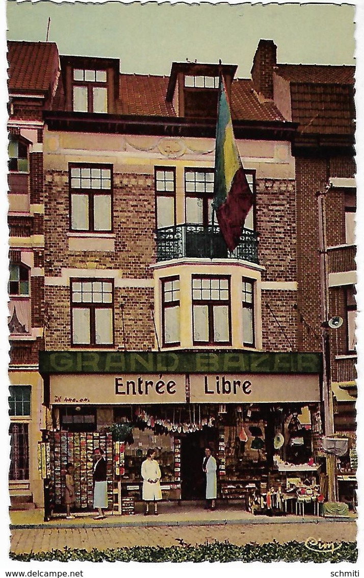 -LE GRAND BAZAR,face à La Poste,ptès Du Muséum De ZEEBRUGGE(Môle).Commerce ,beaux Souvenirs,cadeaux,plage, - Magasins