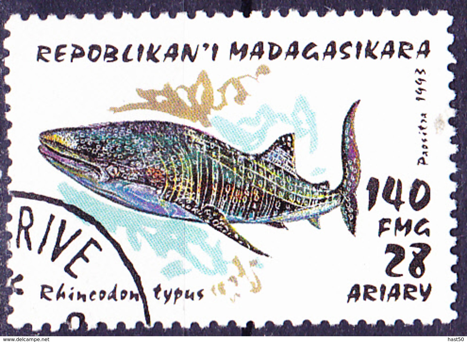 Madagaskar - Walhai (Rhincodon Typus) (Mi.Nr.: 1529) 1993 - Gest Used Obl - Madagascar (1960-...)