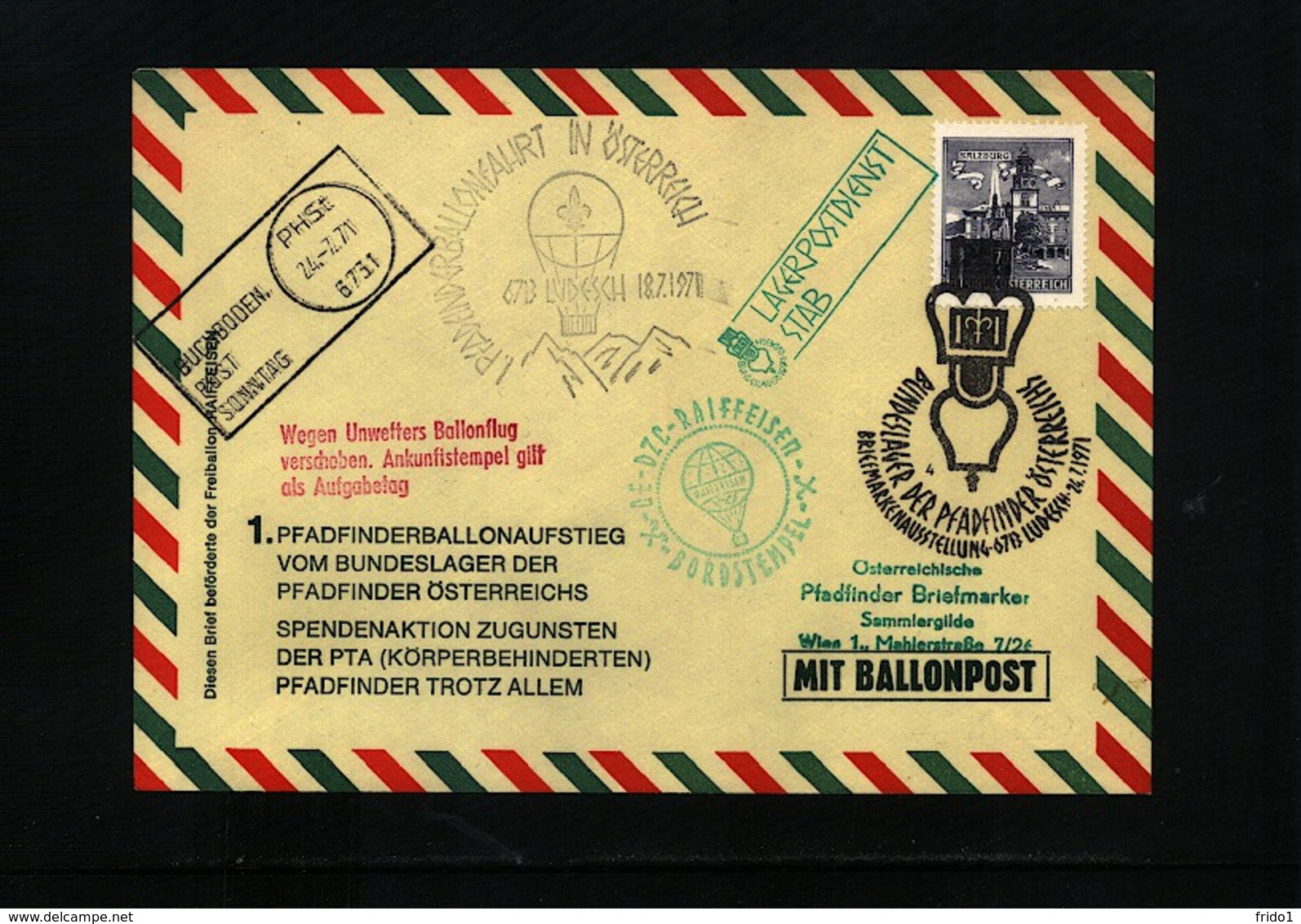 Austria / Oesterreich 1971 Scouting / Pfadfinder Ballonpost Interesting Cover - Lettres & Documents