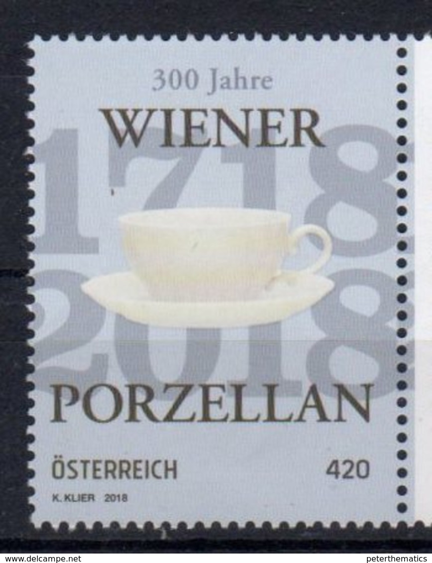 AUSTRIA, 2018, MNH, PORCELAIN, VIENNESE PORCELAIN,  1v - Porcelain