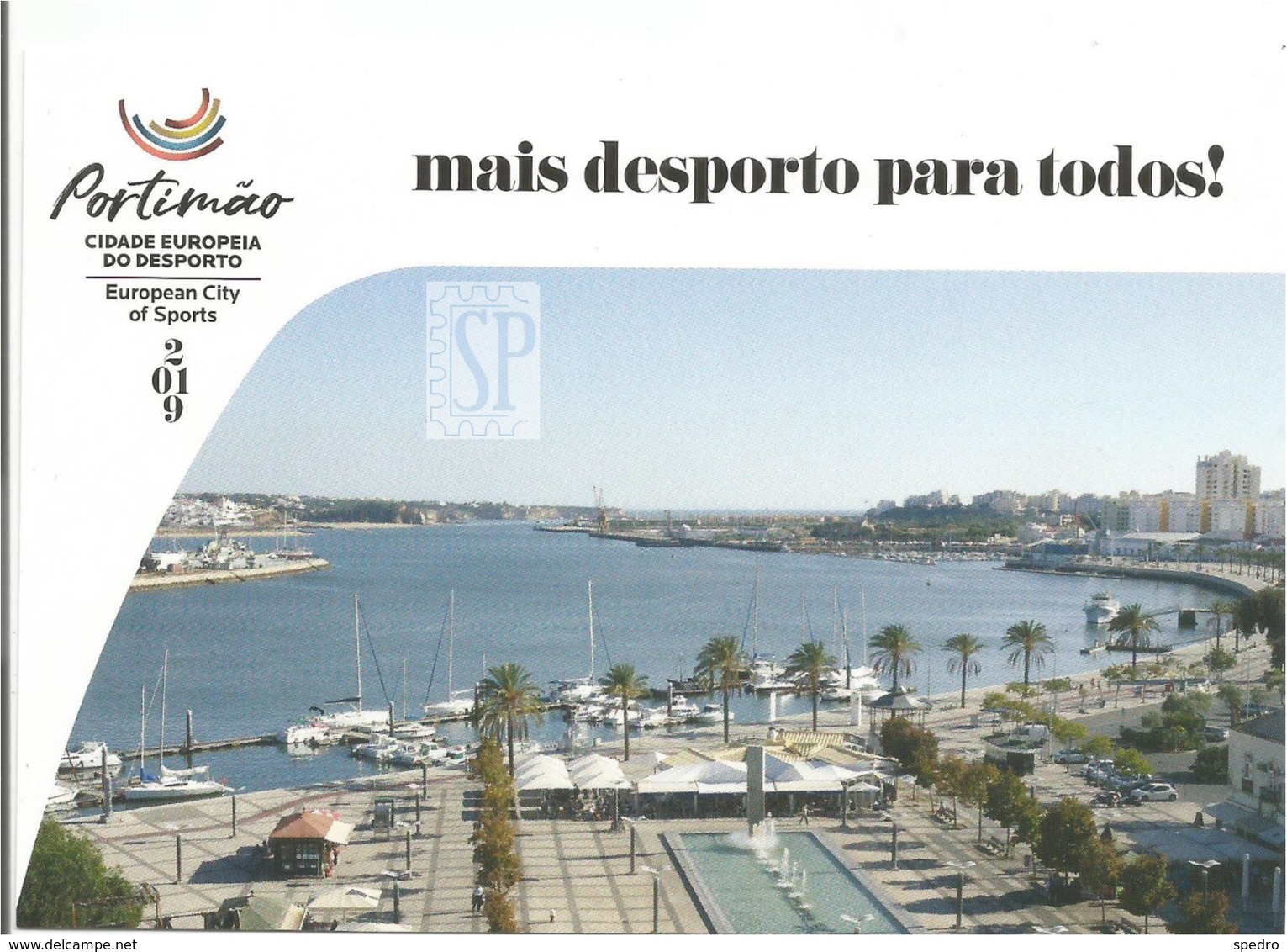 Portugal 2019 Portimão Carimbo Comemorativo Cidade Europeia Desporto European City Sports Sportivo  Postmark Sport - Poststempel (Marcophilie)