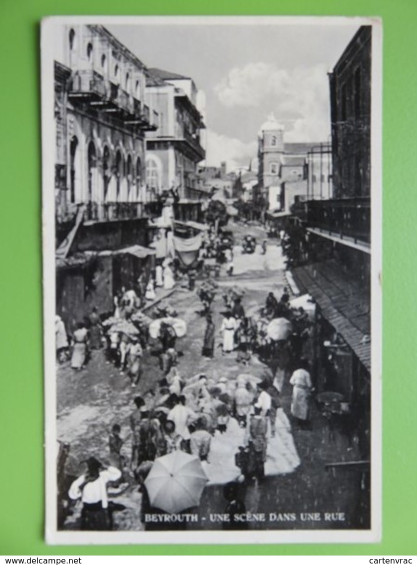 Liban - Carte Postale - Beyrouth - Une Scène Dans Une Rue - CPA Animée - Libanon