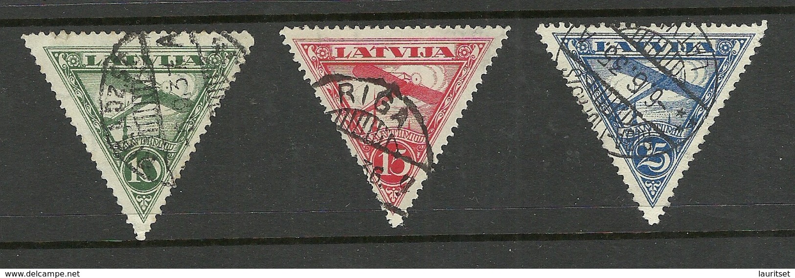 LETTLAND Latvia 1931 Michel 177 - 179 A O - Lettonie